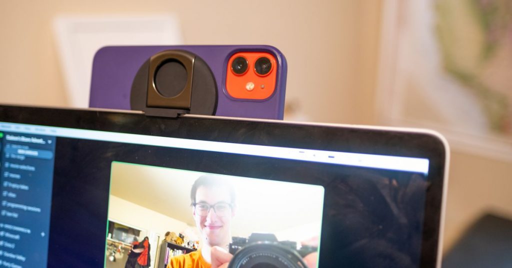 Belkin’s MagSafe Continuity Camera mount is an easy webcam upgrade