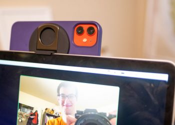 Belkin’s MagSafe Continuity Camera mount is an easy webcam upgrade