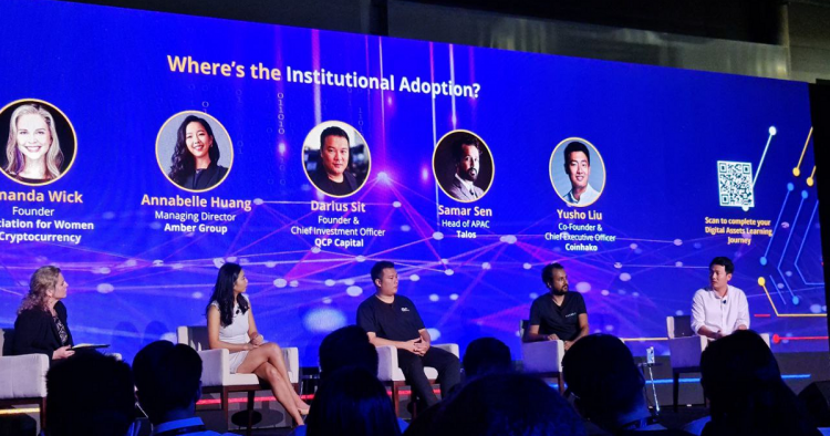 What needs to happen for the institutional adoption of crypto
